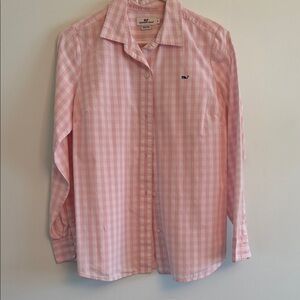Vineyard Vines Pink Gingham Button-Down Shirt